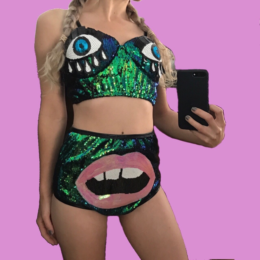XS/S Sequin Eyes Mouth Set